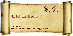 Wild Izabella névjegykártya